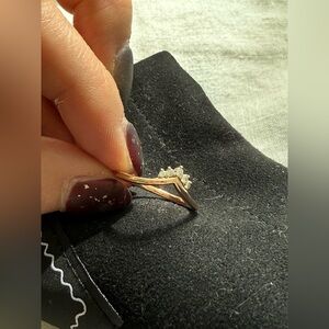 Elegant Gold and Silver Women's Ring size 52 size 6